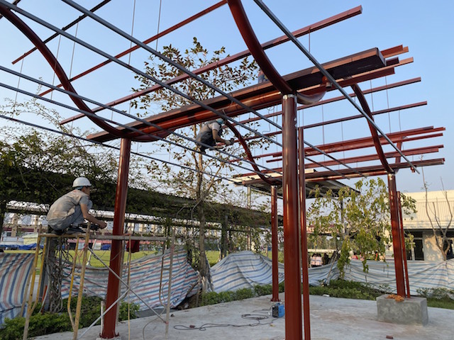 Thi công xây dựng nhà đẹp, thi công kết cấu thép 