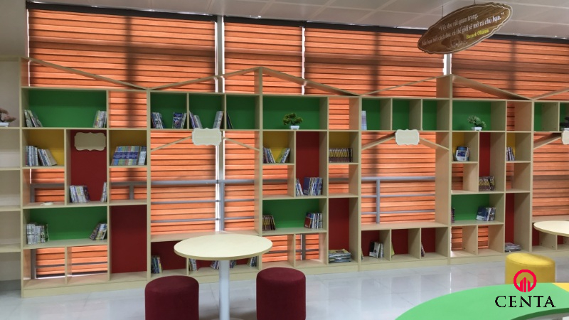 Thi công giá kệ trường học