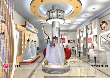 thiet-ke-noi-that-showroom-ao-cuoi www.centa.vn