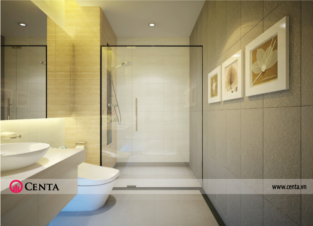 Thiết kế Nội thất phòng wc Vinhomes Ocean Park