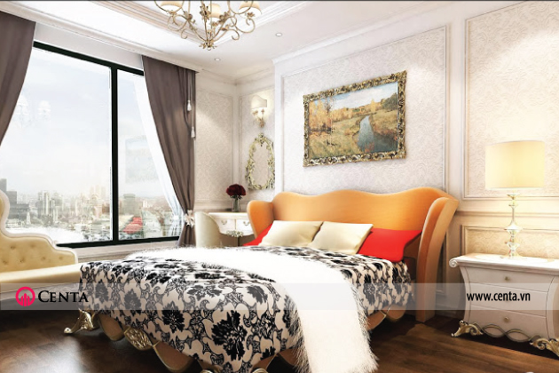 Mẫu thiết kế Phòng ngủ Tân cổ điển cho chung cư Times City