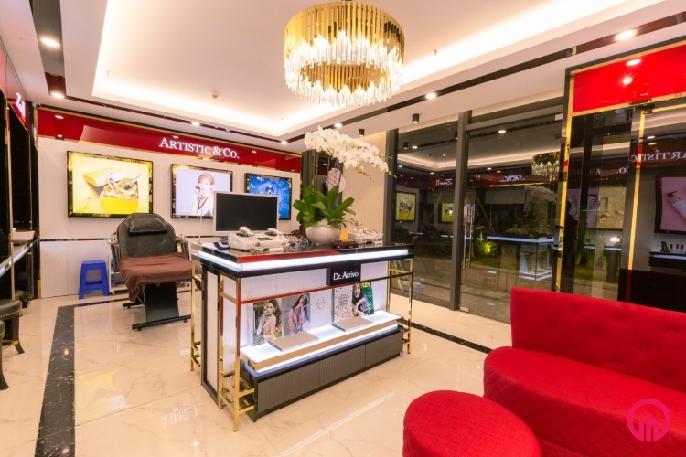 Thi công nội thất shop mỹ phẩm cao cấp tại Hà Nội