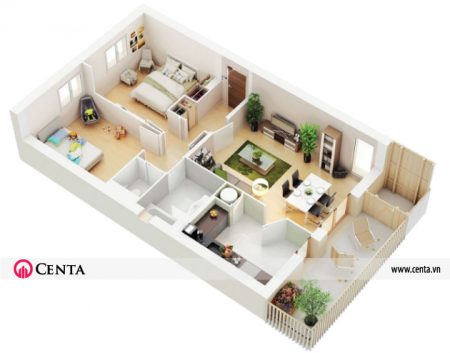 01.-Can-ho-chung-cu-2-phong-ngu www.centa.vn