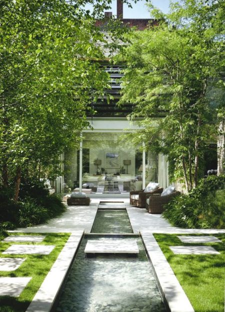 Trồng cây trong biệt thự vườn