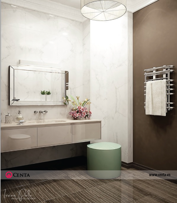 Thiết kế nội thất Phòng WC căn hộ chung cư đẹp