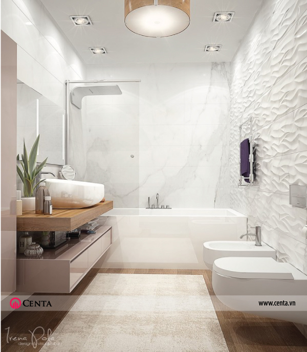 Thiết kế nội thất Phòng WC căn hộ chung cư đẹp