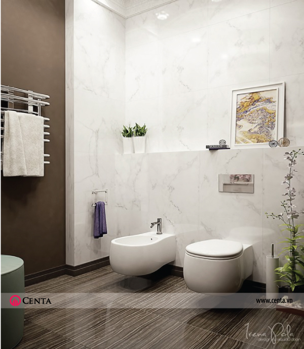 Thiết kế nội thất Phòng WC căn hộ chung cư đẹp