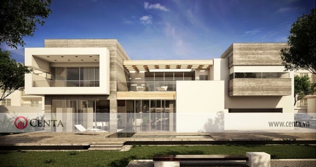 Thiết kế kiến trúc biệt thự hiện đại nhà ở đẹp