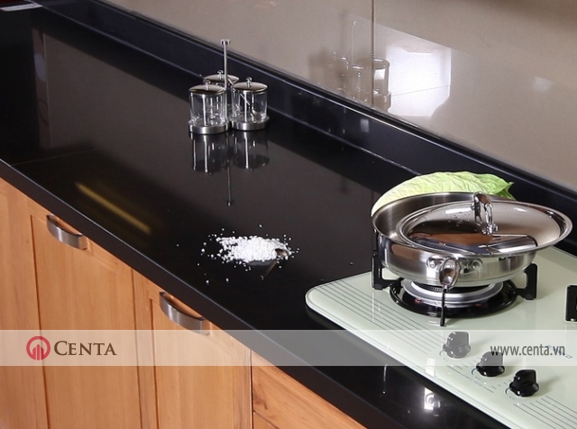 Mặt bàn bếp sử dụng đá nhân tạo solid surface Corian