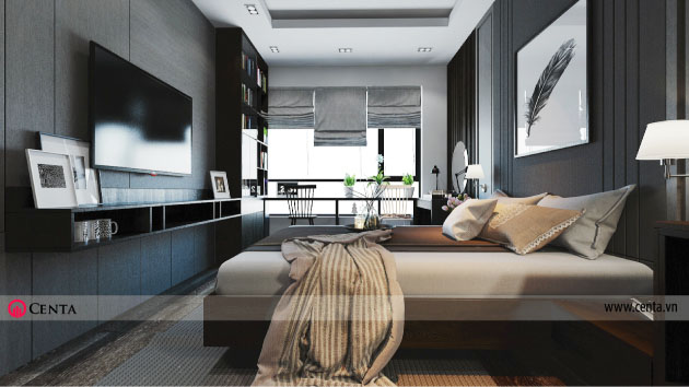 Thiết kế phòng ngủ biệt thự Sao Biển Vinhomes ocean park