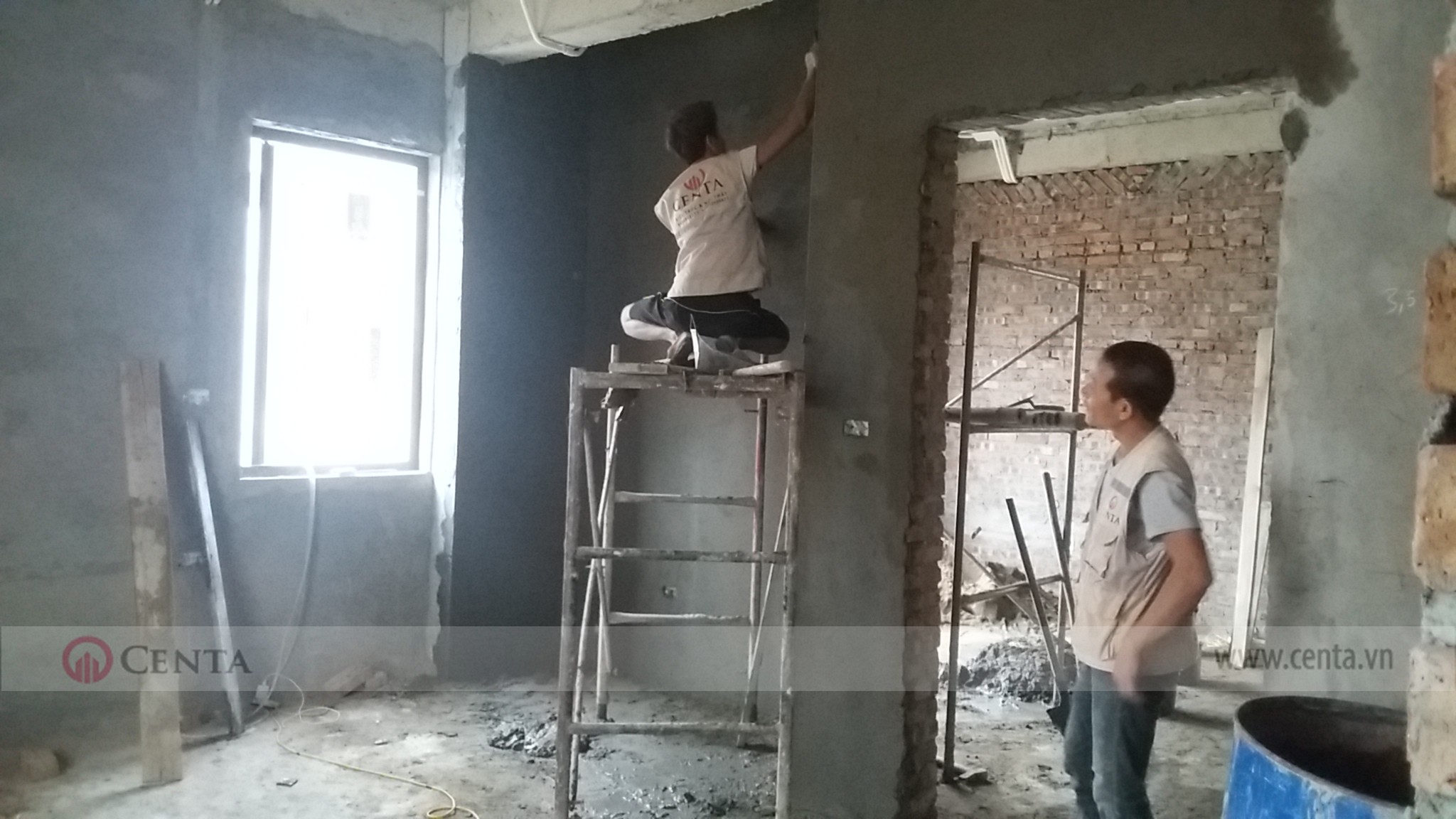 kiểm tra giám sát thi công hoàn thiện hạng mục nề tường xây đẹp biệt thự
