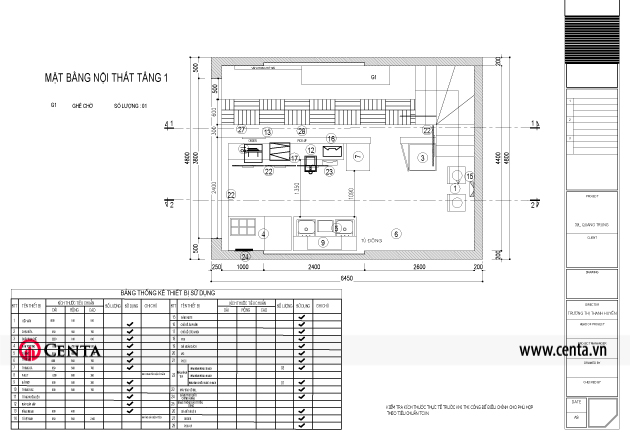 mat bang thiet ke noi that TOCO Quang Trung tang1