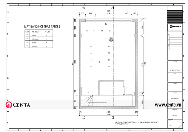 mat bang thiet ke noi that TOCO Quang Trung tang3