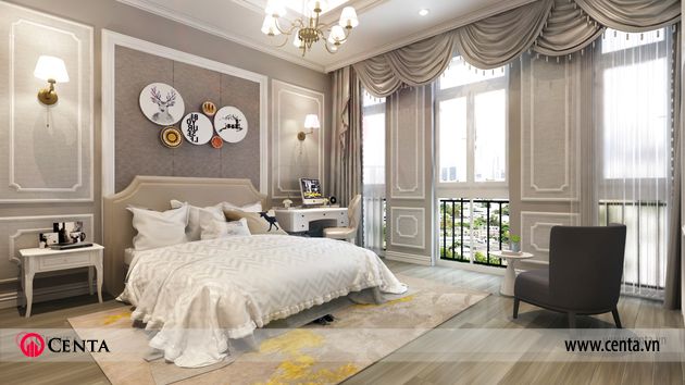Thiết kế phòng ngủ Thiết kế nhà liền kề Louis City