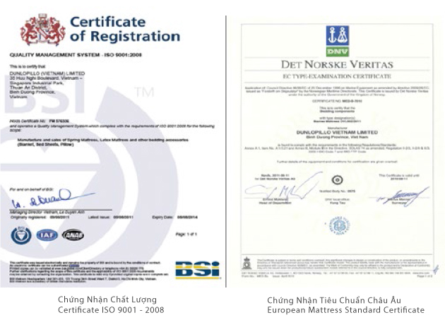 02. chung nhan chat luong dunlopillo 1