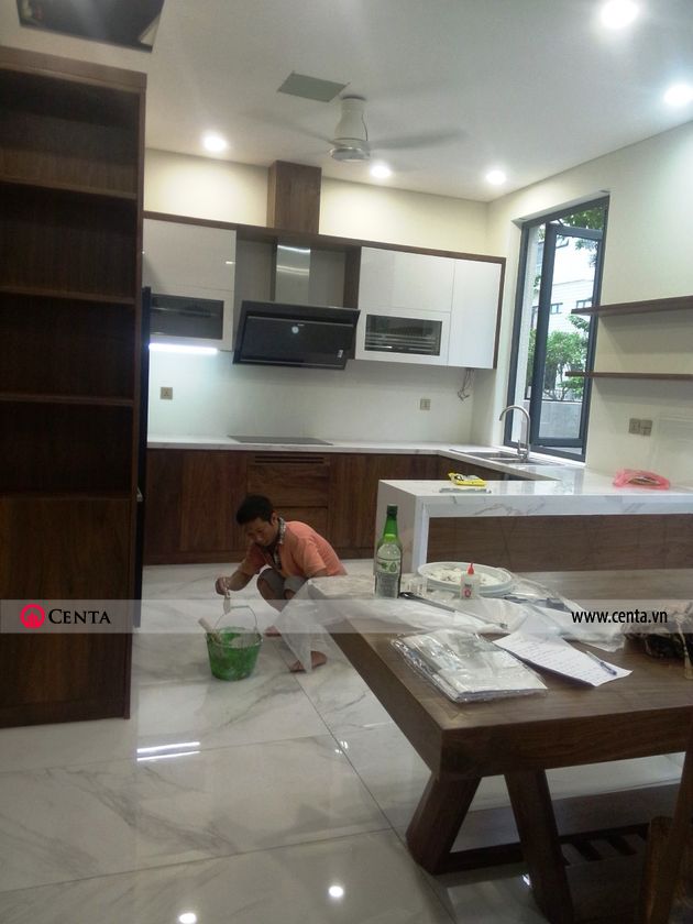 Lắp đặt nội thất phòng bếp biệt thự