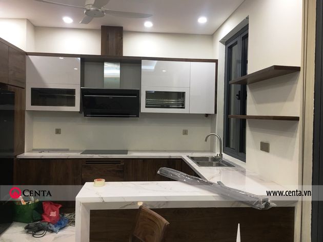 Lắp đặt nội thất phòng bếp biệt thự