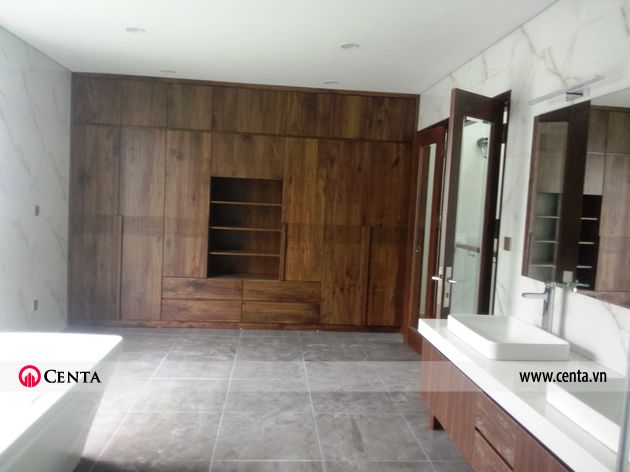 Lắp đặt nội thất phòng WC master biệt thự