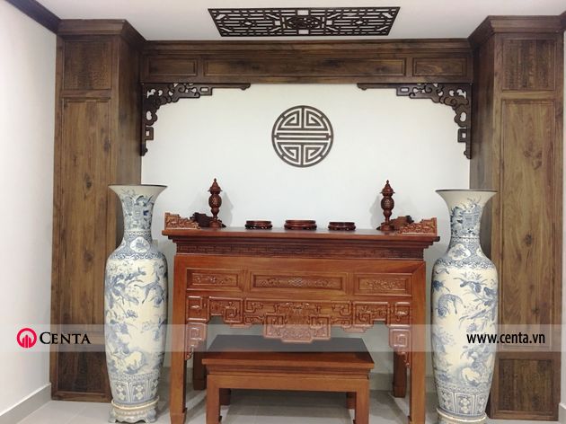 Lắp đặt nội thất phòng thờ biệt thự