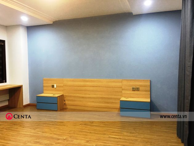 Lắp đặt nội thất phòng ngủ master biệt thự