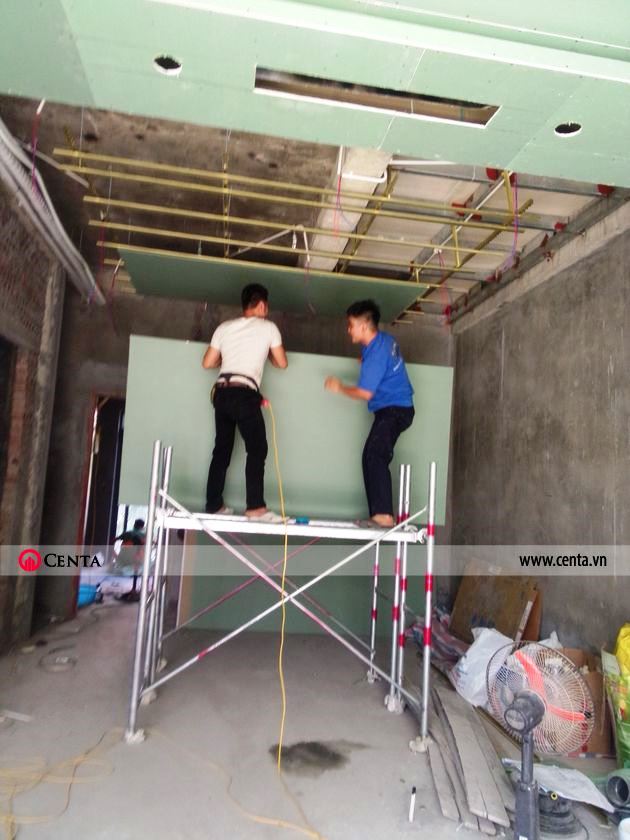 Lắp trần thạch cao biệt thự