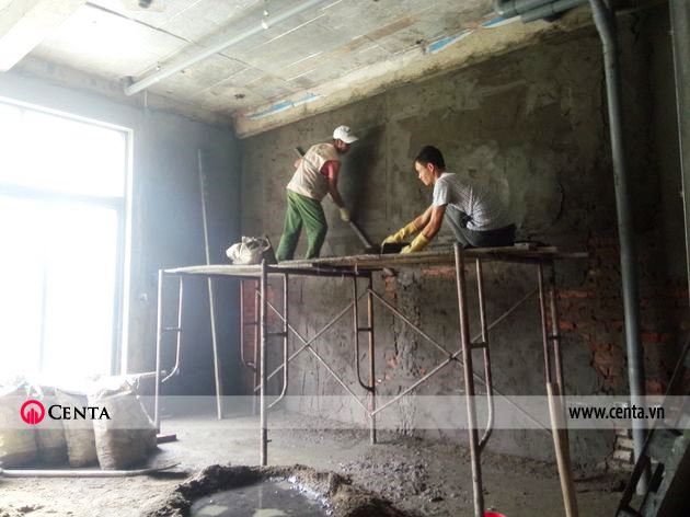 Trát vữa tường xây