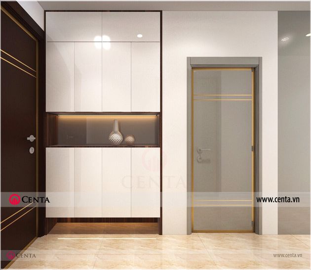 Phong khach bep Thiet ke noi that hien dai nha anh Loc chung cu Sun Grand City 4