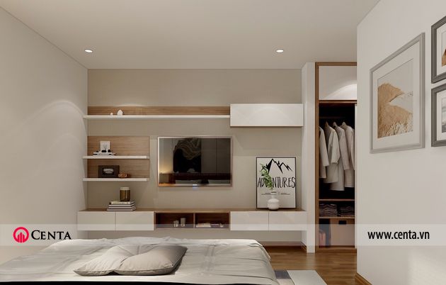 phong ngu master thiet ke noi that chung cu FLC Cau Giay Mr Vinh 2