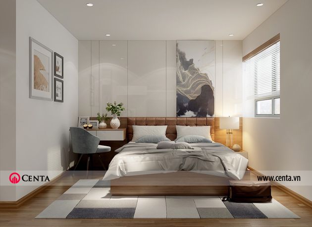 phong ngu master thiet ke noi that chung cu FLC Cau Giay Mr Vinh 3