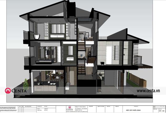 ban ve thie ke chi tiet biet thu mimosa 97 kdt ecopark 1