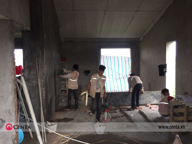 thi cong hoan thien noi that va ngoai that biet thu mimosa 97 ecopark 8