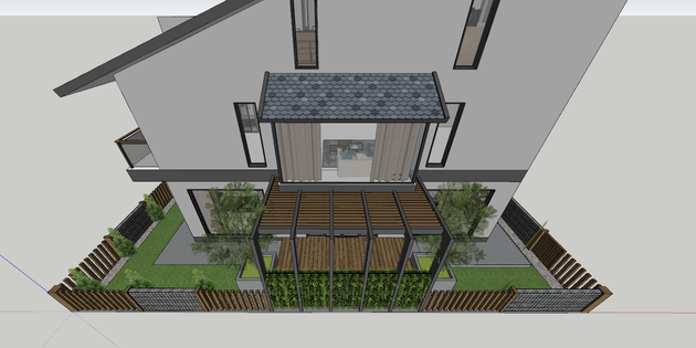 thiet ke ket cau ngoai that biet thu mimosa 97 kdt ecopark 2