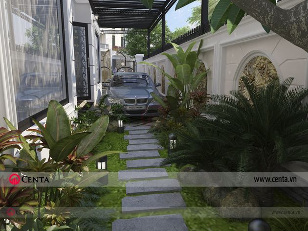 mau thiet ke biet thu tan co dien 4 tang tai hung yen 9