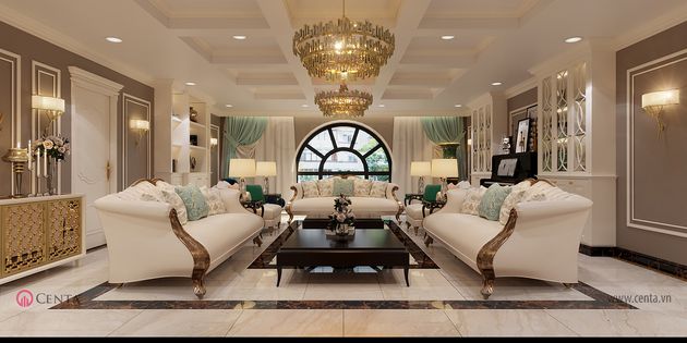 thiet ke noi that biet thu tan co dien botanica vinhomes gardenia 16