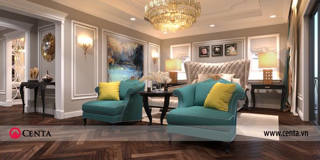 thiet ke noi that biet thu tan co dien botanica vinhomes gardenia 29