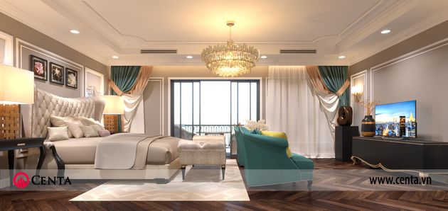 thiet ke noi that biet thu tan co dien botanica vinhomes gardenia 33