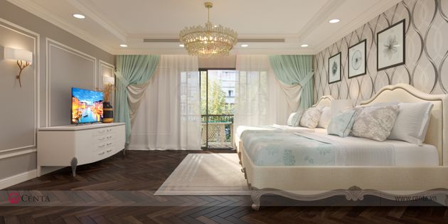 thiet ke noi that biet thu tan co dien botanica vinhomes gardenia 47