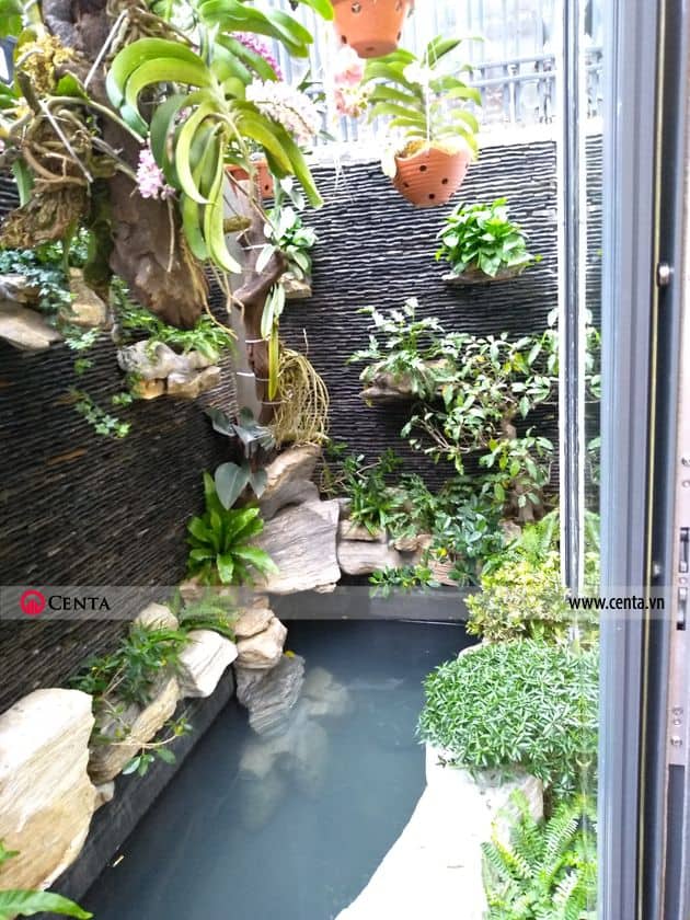 Tang 1 thi cong hoan thien noi that biet thu lien ke Pandora 11