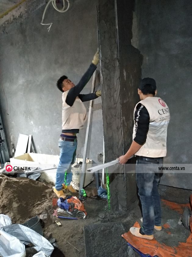  thi cong hoan thien noi that biet thu lien ke Pandora 11