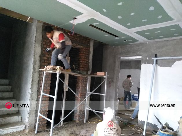  thi cong hoan thien noi that biet thu lien ke Pandora 24