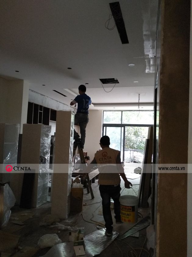  thi cong hoan thien noi that biet thu lien ke Pandora 40