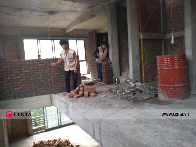  thi cong hoan thien noi that biet thu lien ke Pandora 5