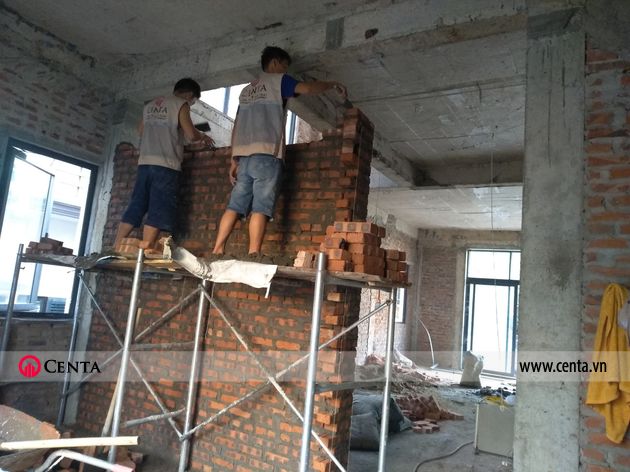  thi cong hoan thien noi that biet thu lien ke Pandora 6