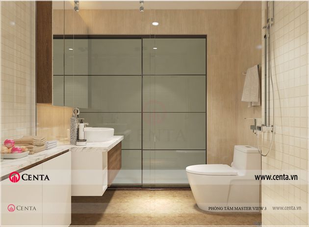 Thiết kế phòng vệ sinh phòng tắm tủ lavabo toilet sen tắm