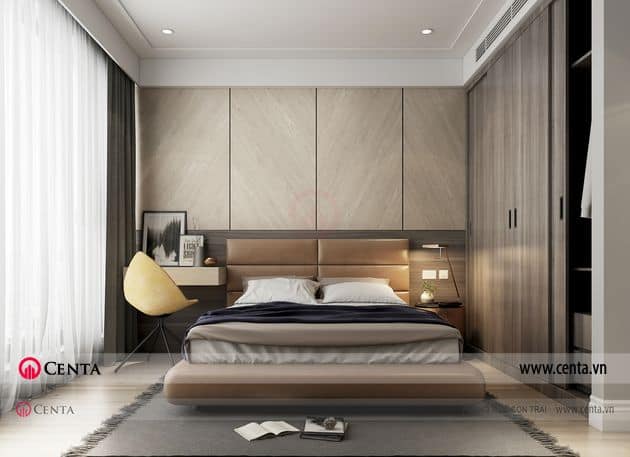 thiet ke phong ngu con hien dai chung cu Sun Grand City 1