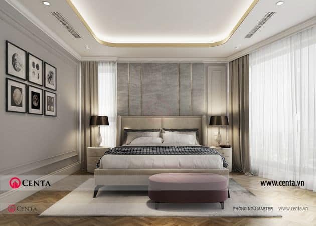 thiet ke phong ngu master tinh te va hien dai chung cu Sun Grand City 1