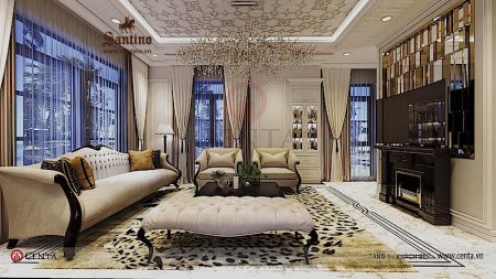 Thiết kế nội thất biệt thự Vinhomes Ocean Park