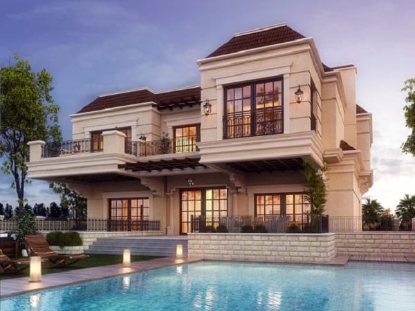 biệt thự tân cổ điển có hồ bơi