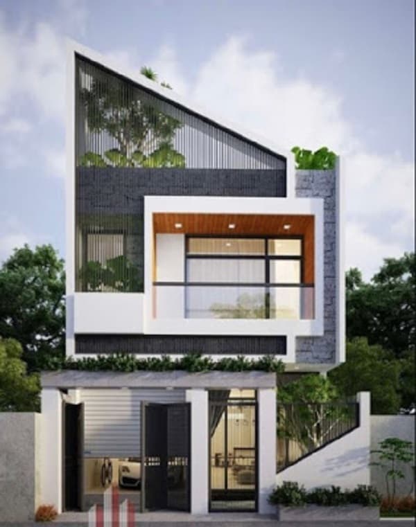 kiến trúc biệt thự đẹp 2 tầng hiện đại