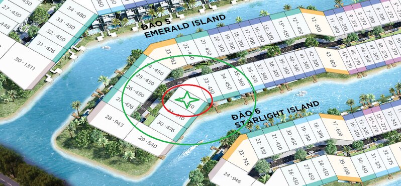 Bản đồ khu biệt thự đảo Ecopark
